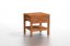 Noční stolek Lonzo z masivního dřeva - Dřevo: Jasan