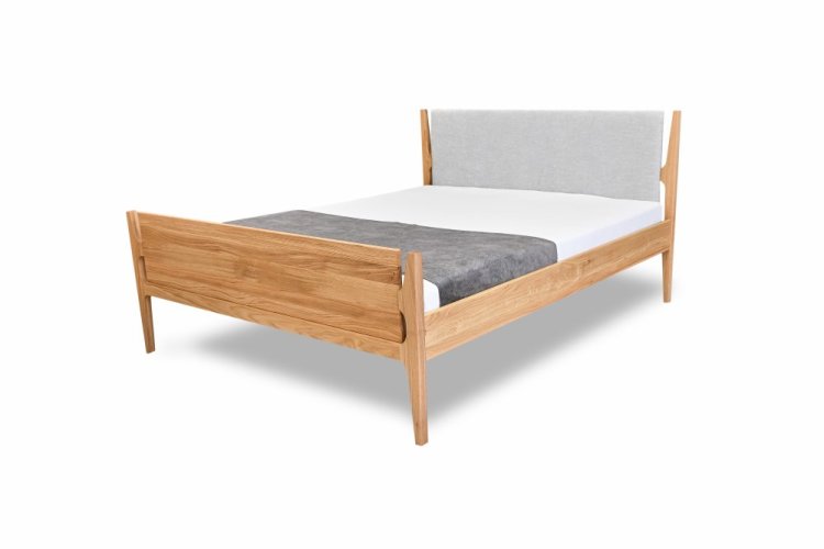 Postel Stick z masivního dřeva - Rozměr plochy pro matraci: 180x200, Dřevo: Dub