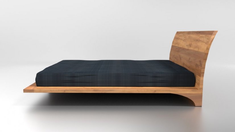 Postel Ray z masivního dřeva - Rozměr plochy pro matraci: 120x200, Dřevo: Třešeň