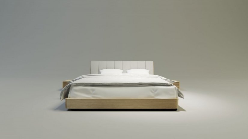 Postel Solid z masivního dřeva - Rozměr plochy pro matraci: 160x200, Dřevo: Třešeň