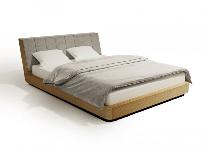 Postel Solid z masivního dřeva - Rozměr plochy pro matraci: 200x200, Dřevo: Třešeň