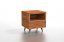 Noční stolek Dirk z masivního dřeva - Dřevo: Jasan