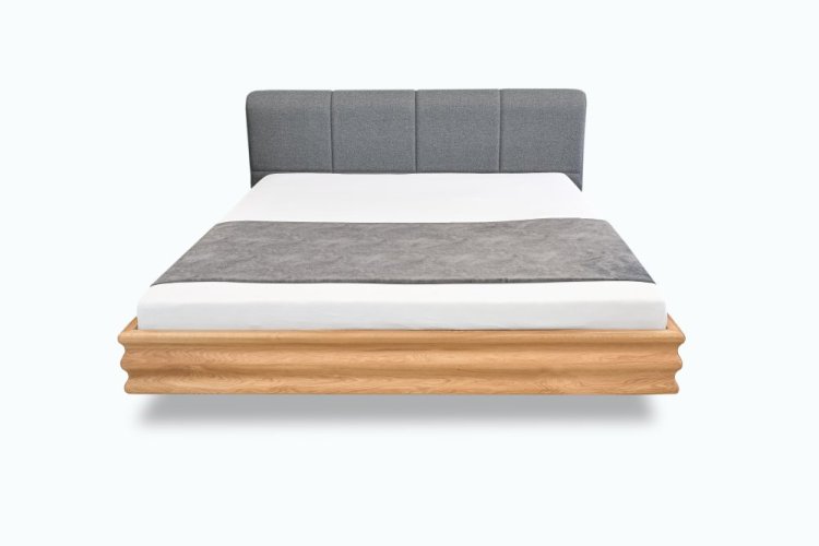 Postel Wave III z masivního dřeva - Rozměr plochy pro matraci: 180x200, Dřevo: Jasan